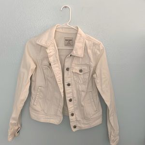 White old navy jean jacket